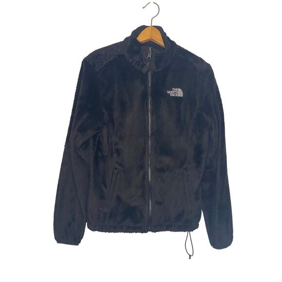 The North Face Women’s Black Osito Full Zip Fleece Jacket Coat Small Hiking - Picture 1 of 16